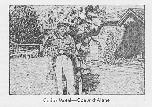 Cedar Motel - Coeur d'Alene from Murder Incorporated - In a Keg - Book by Harold J. Treherne