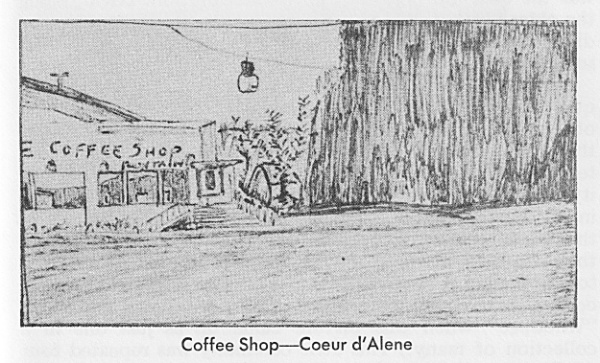 Coffee Shop - Coeur d'Alene from Murder Incorporated - In a Keg - Book by Harold J. Treherne