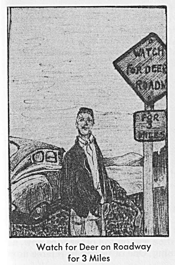 Watch For Deer on Roadway for 3 Miles from Murder Incorporated - In a Keg - Book by Harold J. Treherne